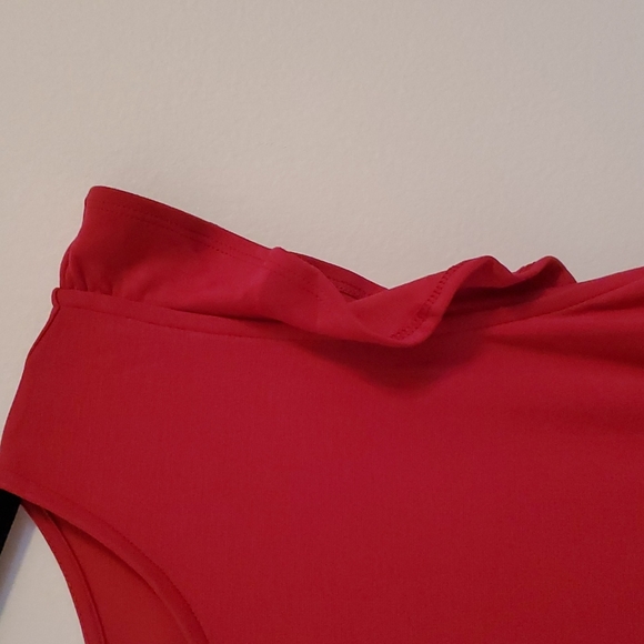 👗Old Navy Sleeveless Ruffle-Trim Sheath Dress for Women Pink Tangiers NWT👗 - Picture 4 of 8